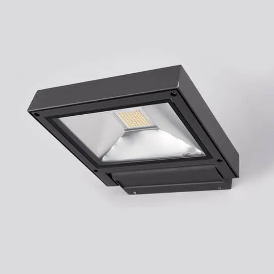 Lucande Außenstrahler Flutlicht LED Strahler dunkelgrau Maica IP65
