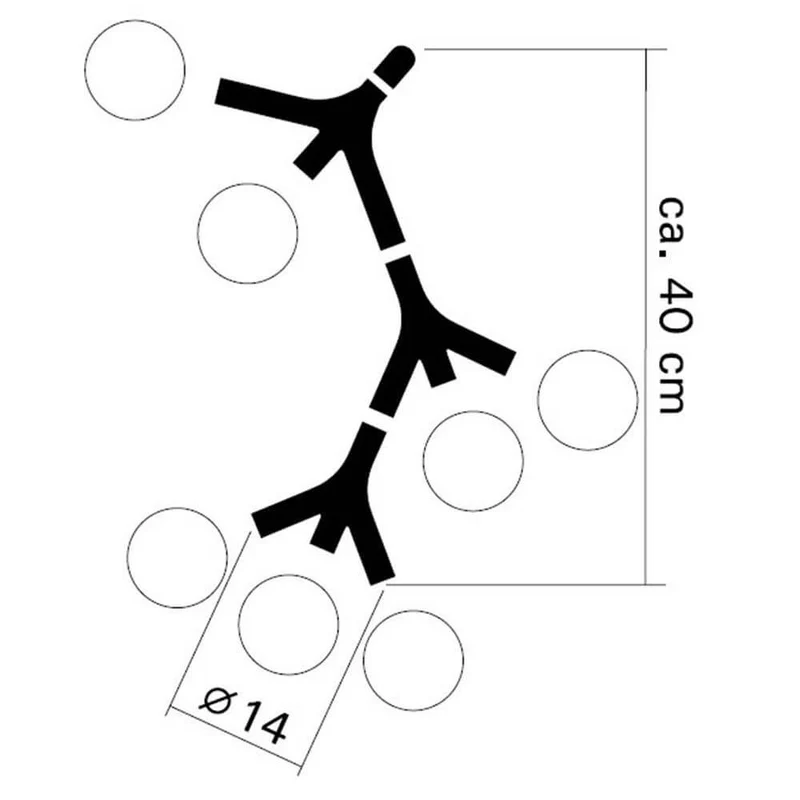 DNA Triple-7 Hängelampe Chrom