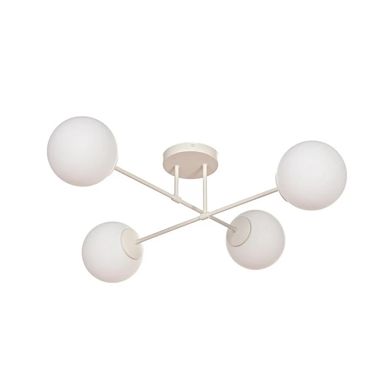 B-Ware Moon Deckenleuchte Deckenlampe Glas Metall sand Deckenbeleuchtung Wohnzimmer