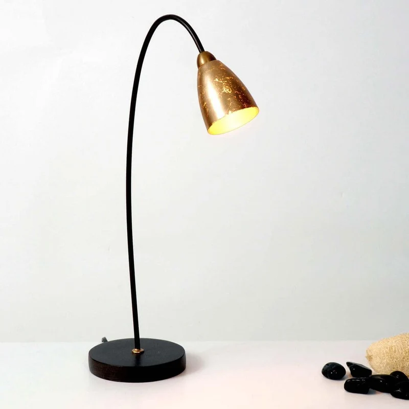 Tischleuchte Alice Glas Gold