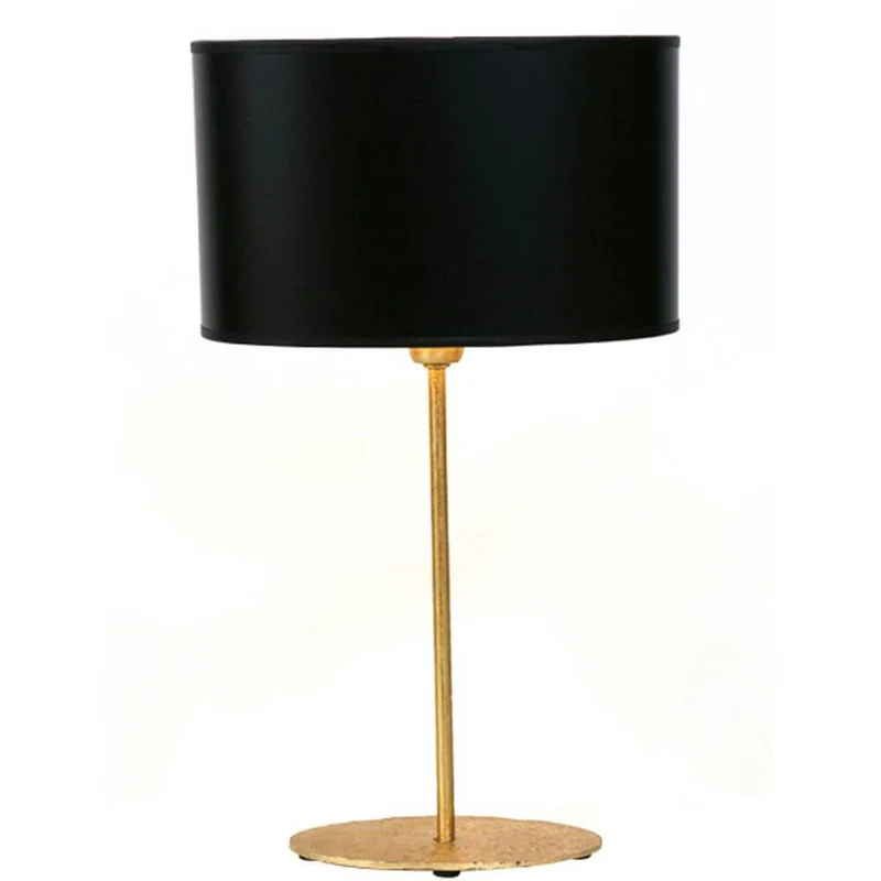 Tischleuchte Mattia Oval Eisen Gold-Schwarz