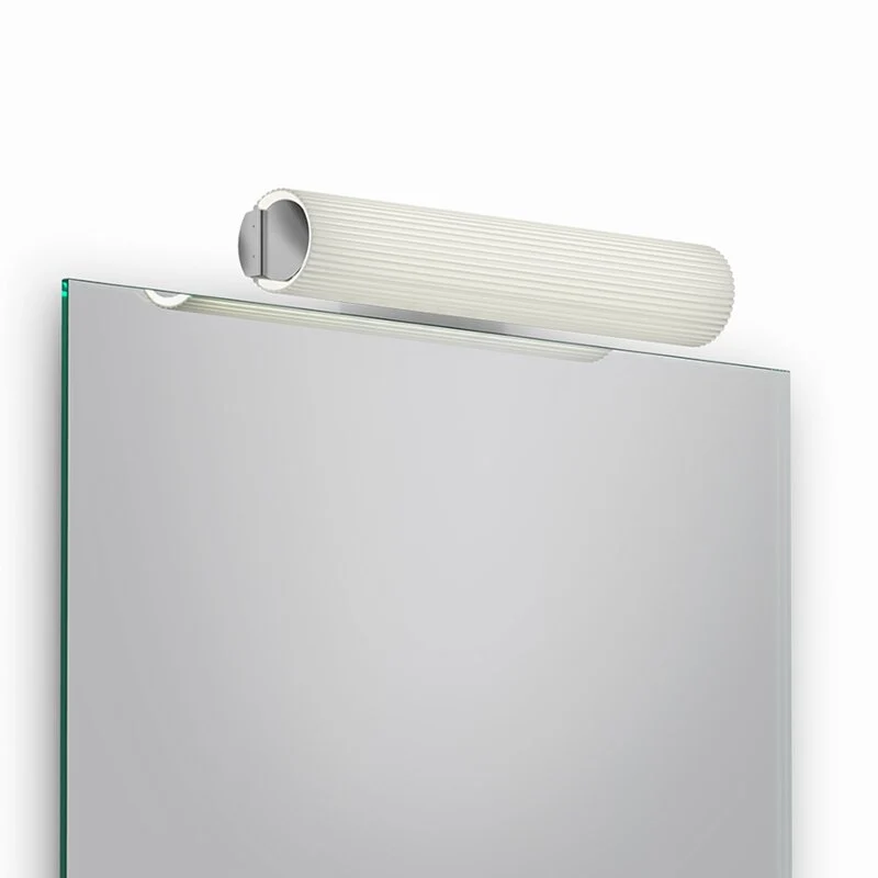 B-Ware Decor Walther Wandleuchte Ray LED chrom Messing Glas dimmbar Warmweiß 47cm