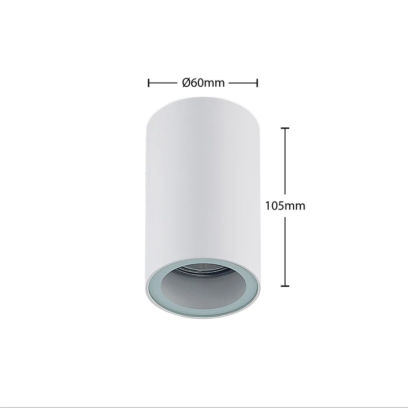 B-Ware Arcchio Downlight Einbauspot Olivir weiß Metall GU10 IP44 6cm rund 2 STÜCK