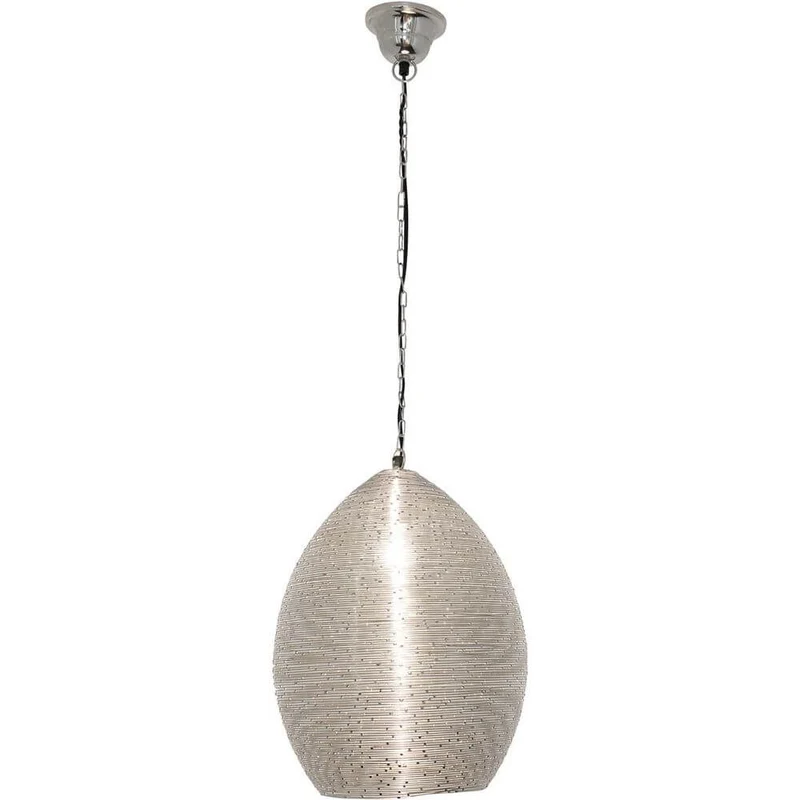 Pendelleuchte Colibri Stahldraht Vernickelt Silber