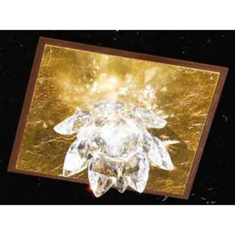 Fiore Cristallo Wand- & Deckenleuchte Sockel Rost-antik 13, 5cm