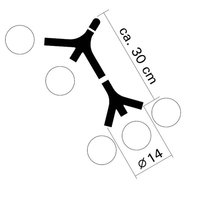 DNA Double-5 Hängelampe Kupfer