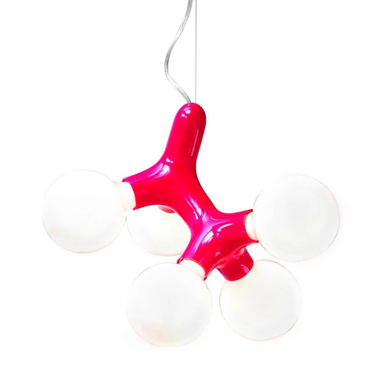 DNA Double-5 Pendelleuchte Chrom