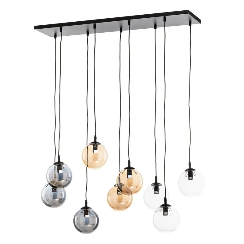 B-Ware emibig Hängeleuchte Glassy schwarz E14 Deckenlampe Leuchte SIEHE TEXT/FOTO