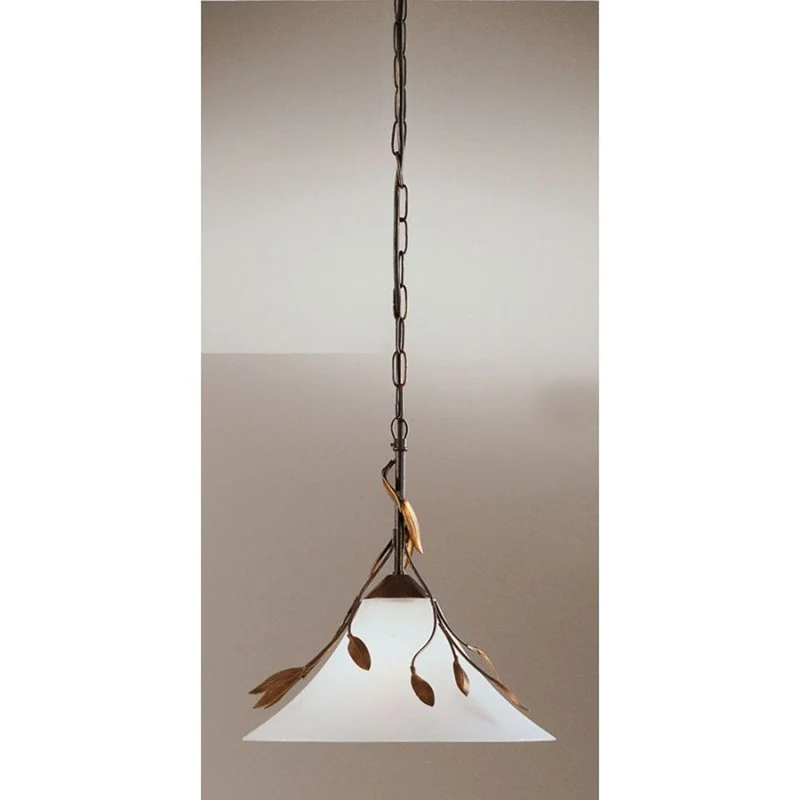 Campana Pendelleuchte Ø 30cm Rost-Antik, Goldfarben