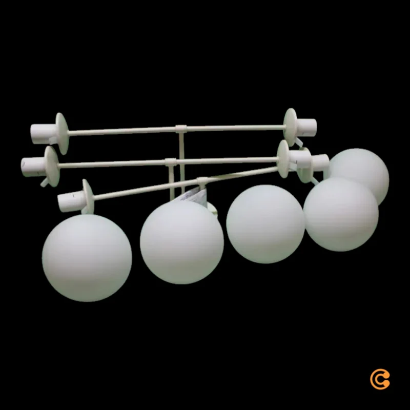 B-Ware HELAM Deckenleuchte Lampe Moon E27 sandfarben Glas 87cm dimmbar SIEHE TEXT/F887