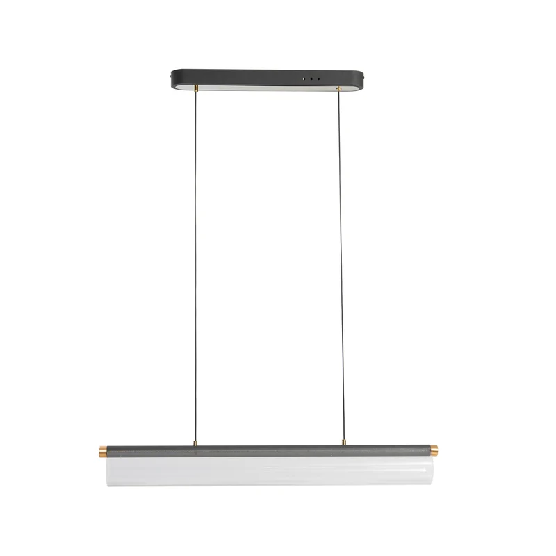 B-Ware Lucande Pendelleuchte Hängeleuchte LED transparent Acryl Metall Alania