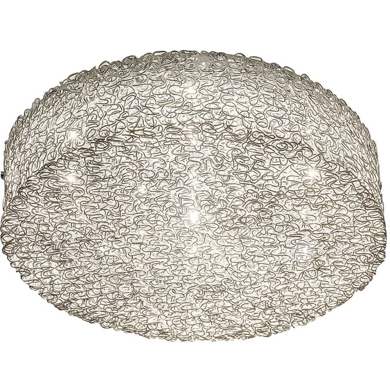 Deckenleuchte 10-flammig Rifugio Aluminium-Metall verchromt Silber