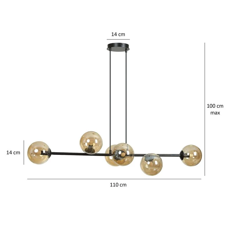 B-Ware EMIBIG LIGHTING Hängeleuchte Glassy Pendelleuchte Deckenleuchte Deckenlampe E14