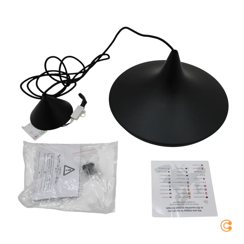 B-Ware Tom Dixon Beat Wide LED Hängeleuchte Pendelleuchte schwarz 3000 K Warmweiß