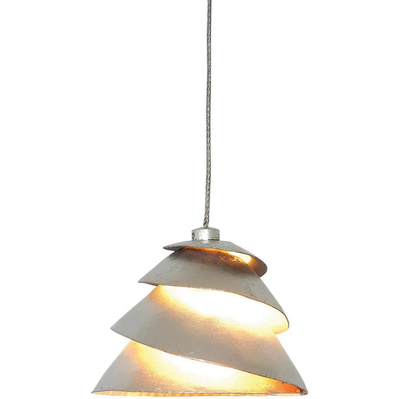 Pendelleuchte Snail Eisen Silber