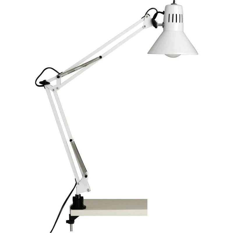 B-Ware Brilliant Klemmleuchte Cliplampe LED Lampe Weiß Metall Schalter 2 STÜCK