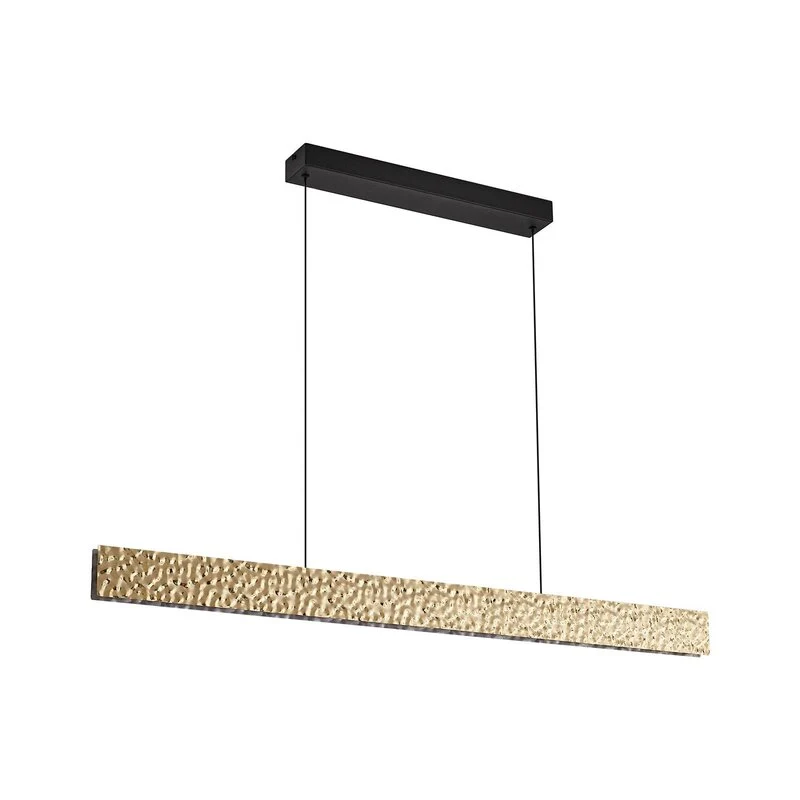 B-Ware Lucande LED Hängeleuchte Pendelleuchte Nivara gold Metall 117 cm