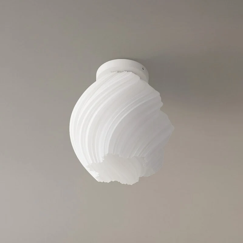 B-Ware Lindby Deckenleuchte Lampe Nuvia weiß 3D Druck Höhe 32 cm Beleuchtung
