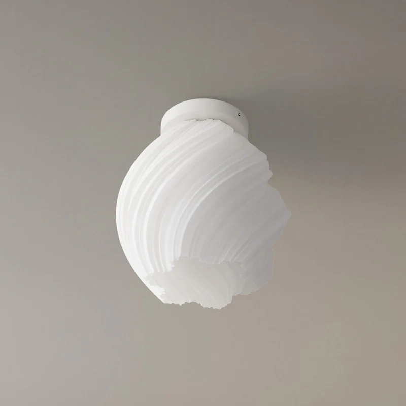 B-Ware Lindby Deckenleuchte Lampe Nuvia weiß 3D Druck Höhe 32 cm Beleuchtung