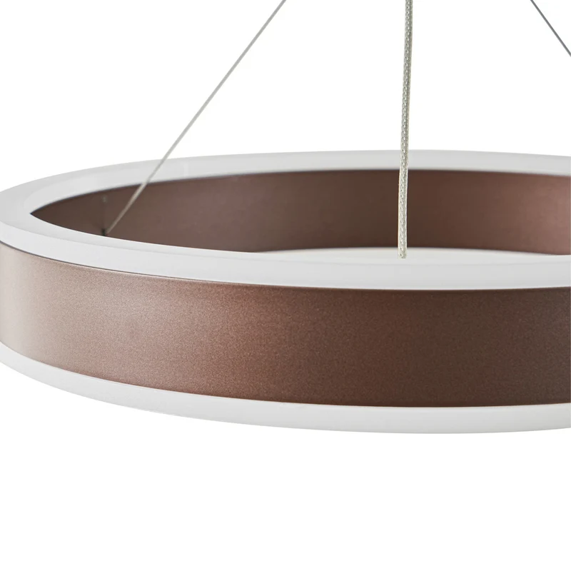 B-Ware Lucande Pendelleuchte Hängeleuchte LED Kolo braun dimmbar Leuchte Esszimmer