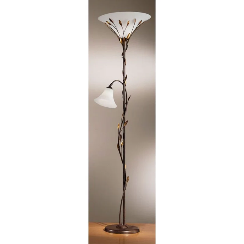 Campana Stehleuchte 2-flammig mit Lesearm Ø 47cm