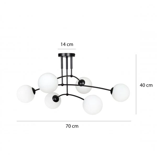 B-Ware Scandinavian Choice Pregos 6 Lampe Leuchte Deckenlampe Deckenlampe 60W E14