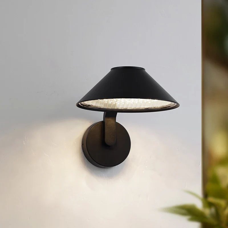 B-Ware Lindby Wandlampe Wandleuchte LED Capelo schwarz Aluminium pulverbeschichtet