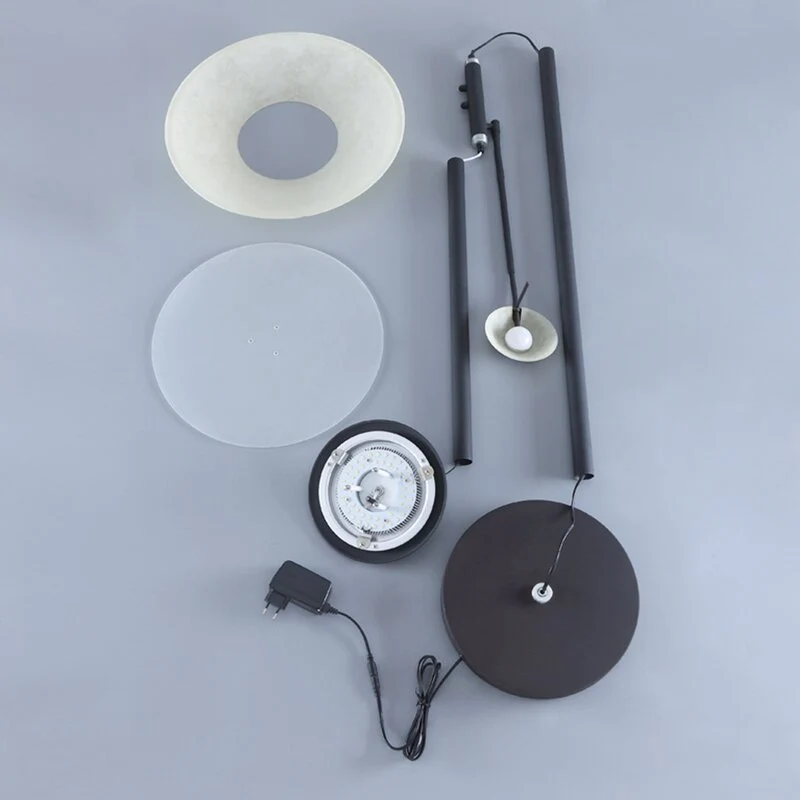 B-Ware Lindby Stehlampe Fluter Leselicht LED Ragna dunkelbraun dimmbar Leselampe Flu597