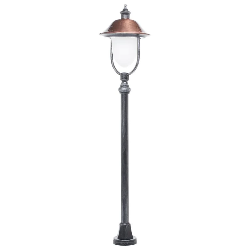 B-Ware LCD Wegeleuchte Gartenleuchte Peggy Kupfer schwarz silber Aluminium Kupfer