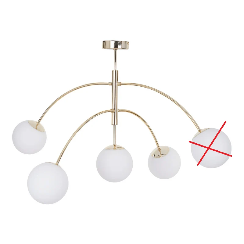 C-Ware Euluna Deckenleuchte Lampe Karda Deckenlampe Deckenlicht gold SIEHE TEXT/FOTO
