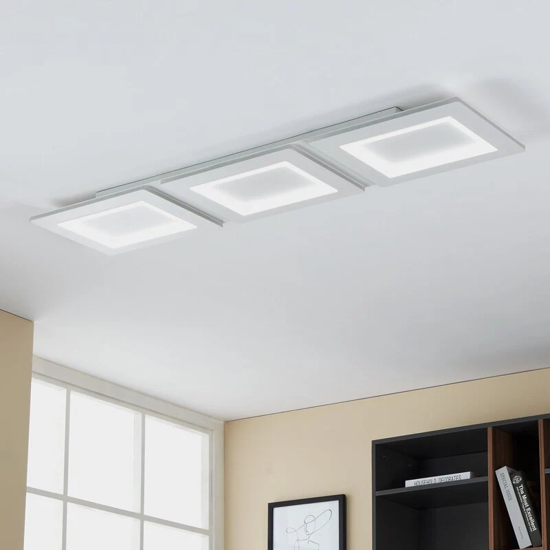 B-Ware EGLO Deckenleuchte Deckenlampe LED weiß Stahl connect Padrogiano App steuerbar