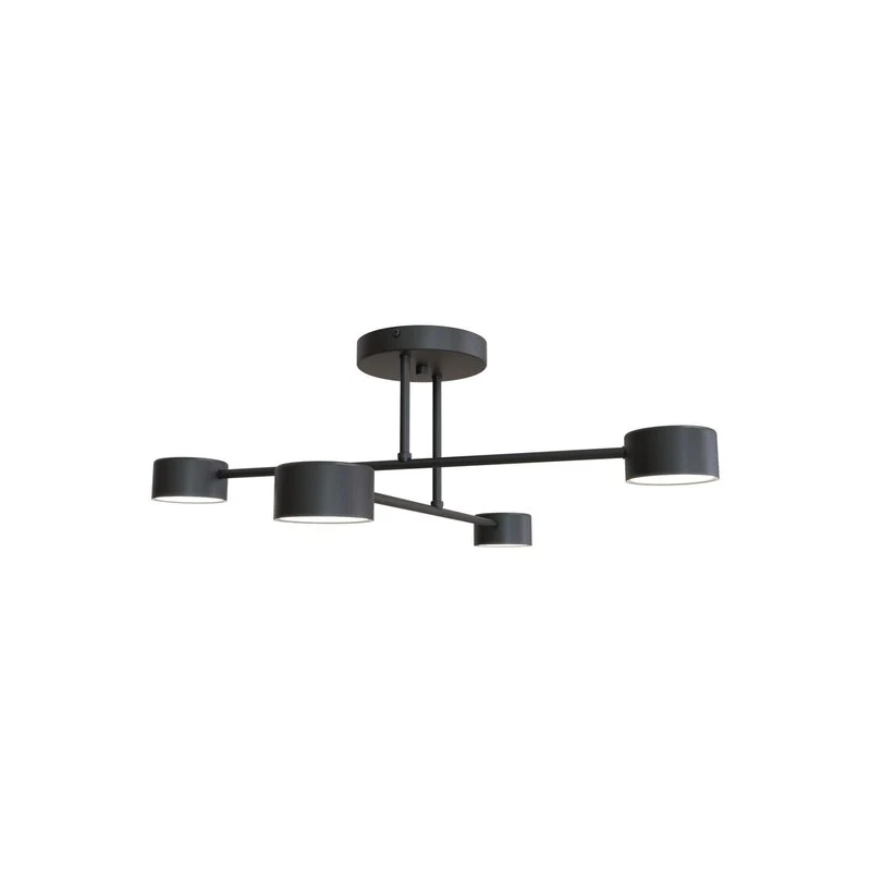 B-Ware no name Deckenleuchte Lampe Modus 4 GX53 Stahl vierflammig schwarz