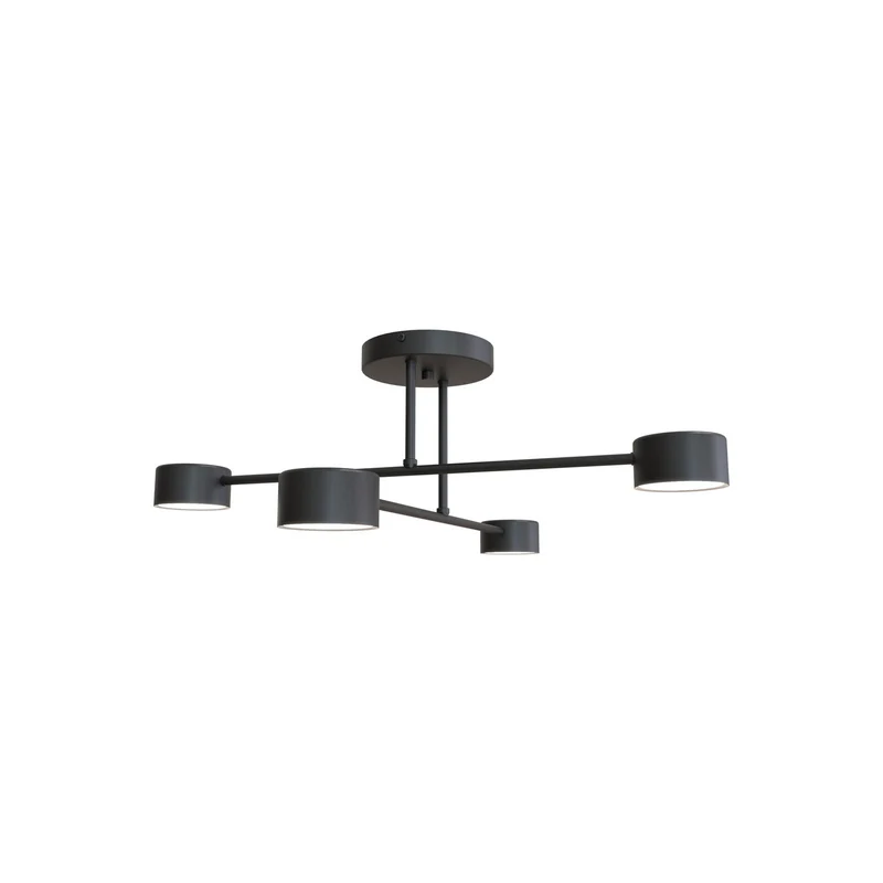 B-Ware no name Deckenleuchte Lampe Modus 4 GX53 Stahl vierflammig schwarz