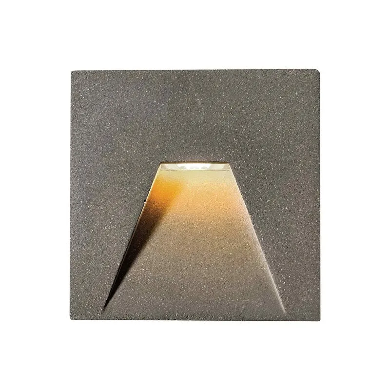 B-Ware Viokef LED-Außenwandeinbauleuchte Einbauleuchte Space grau Beton 10x10cm IP65108