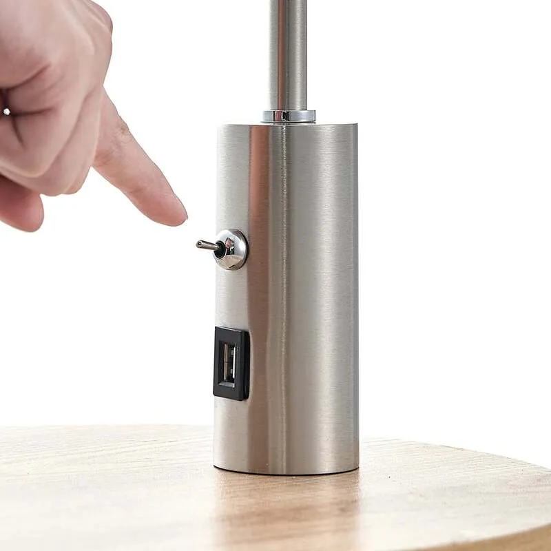 B-Ware Lindby Zinia Stehlampe Ablage USB Standleuchte Stehleuchte E27 SIEHE TEXT/FOTO