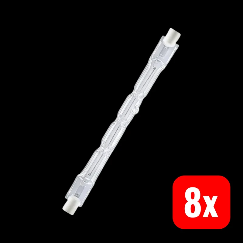B-Ware OSRAM Leuchtmittel Lampe Eco Halogen R7s Warmweiß Stabform dimmbar 8 STÜCK