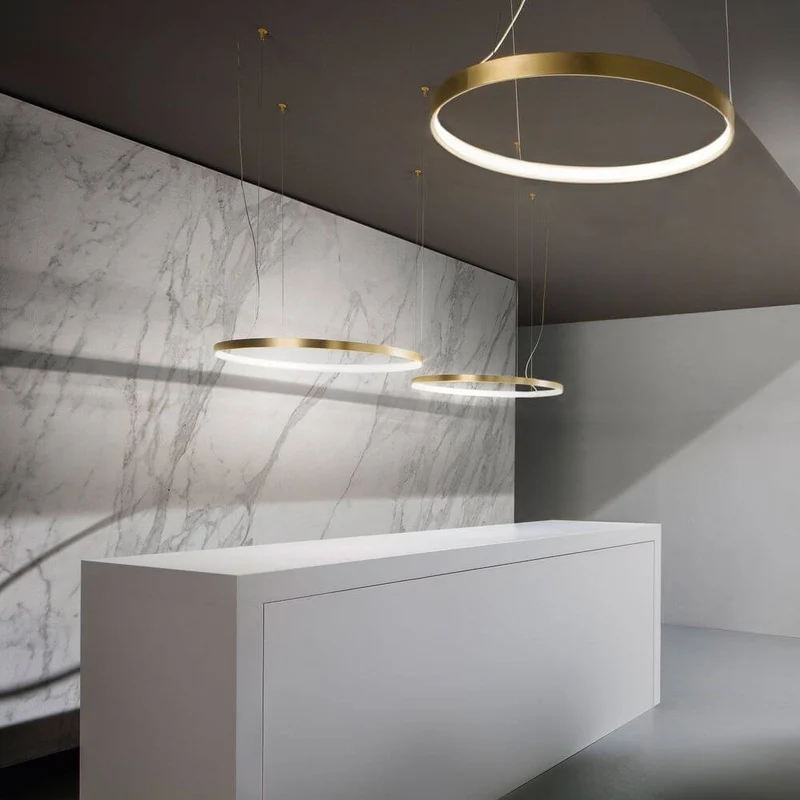 Panzeri Zero Round LED-Ring Pendelleuchte