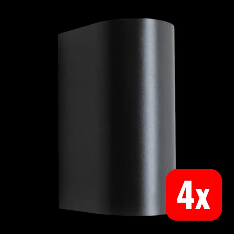 B-Ware Nordlux Außenwandleuchte Canto Maxi 2 Seaside Wandlampe schwarz GU10 4 STÜCK
