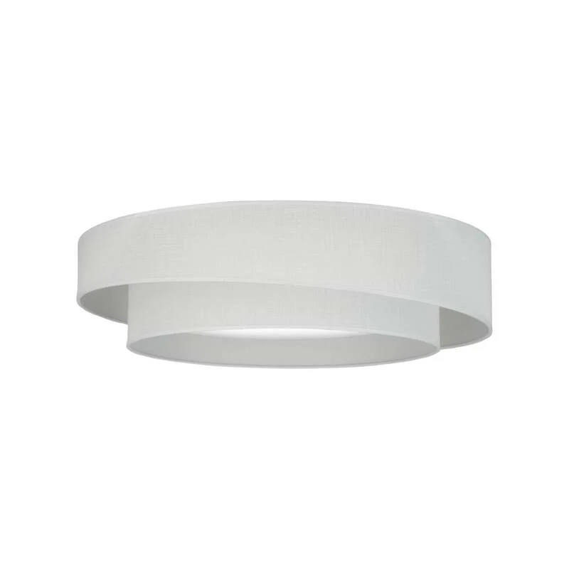 DUOLLA Deckenleuchte Deckenlampe LED Luneta weiß Fernbedienung dimmbar Textil282