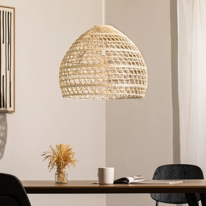B-Ware Nowodvorski Hängeleuchte Pendelleuchte Lampe Rattan holz Stahl SIEHE TEXT/FOTO