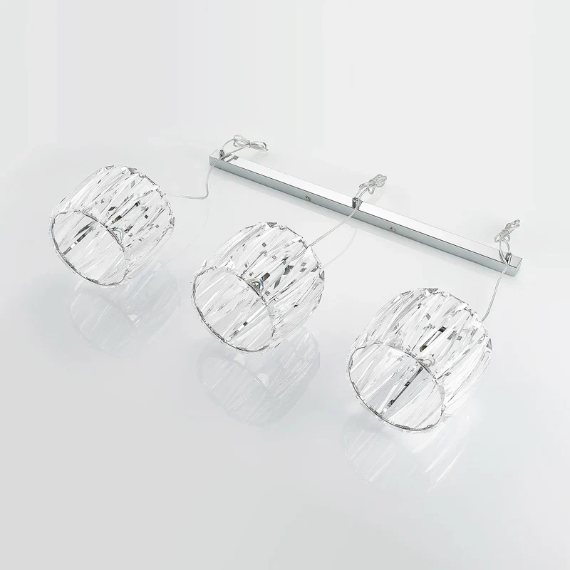 B-Ware Lindby Hängelampe Pendelleuchte Sofia chrom transparent Metall Acryl 3-flammig