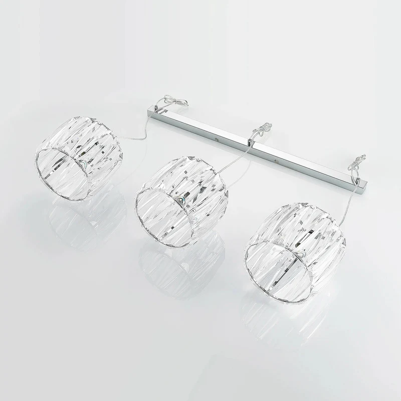 B-Ware Lindby Hängelampe Pendelleuchte Sofia chrom transparent Metall Acryl 3-flammig