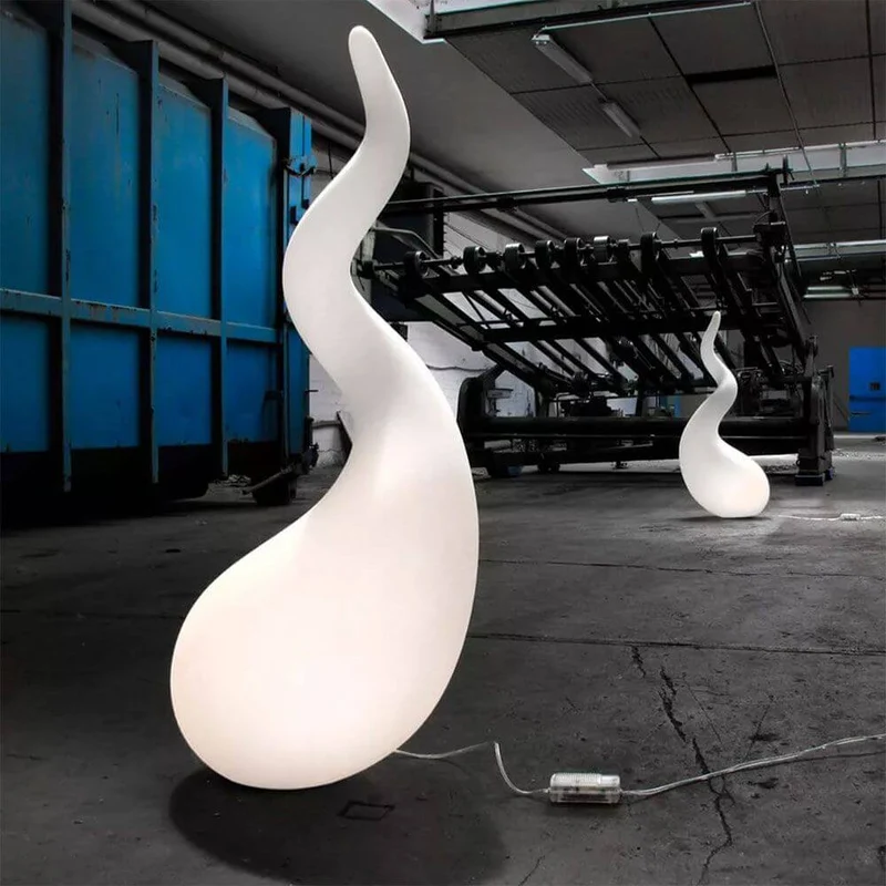 Alien XL Stehleuchte 111cm Liquid-Light Weiß