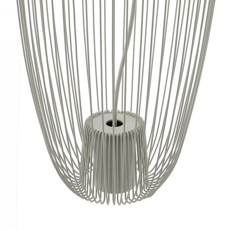 B-Ware Nowodvorski Hängeleuchte Pendelleuchte Pumpkin hellgrau Metall GU10 LED 27cm