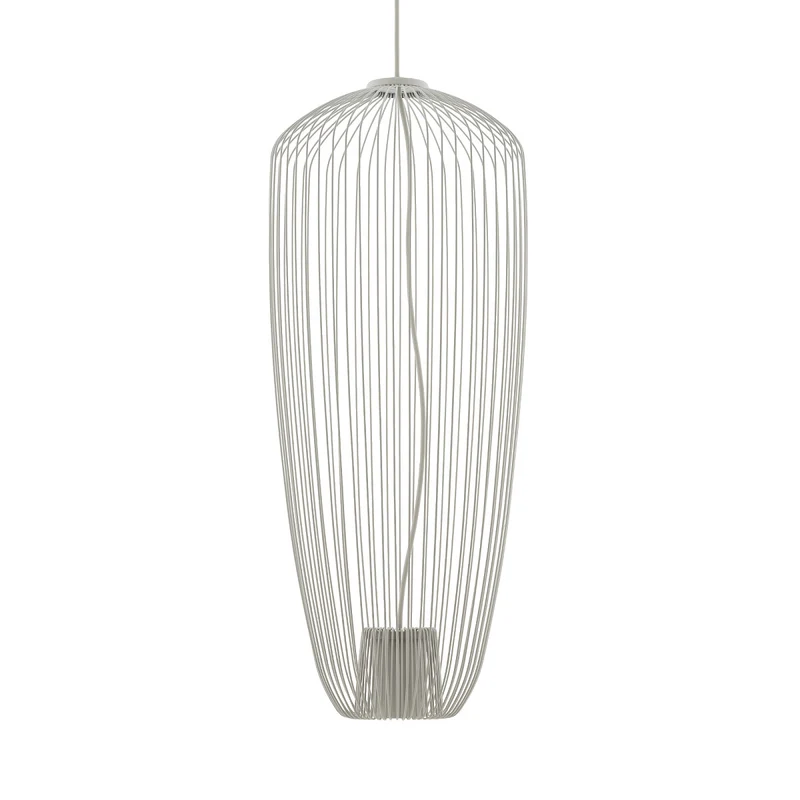 B-Ware Nowodvorski Hängeleuchte Pendelleuchte Pumpkin hellgrau Metall GU10 LED 27cm
