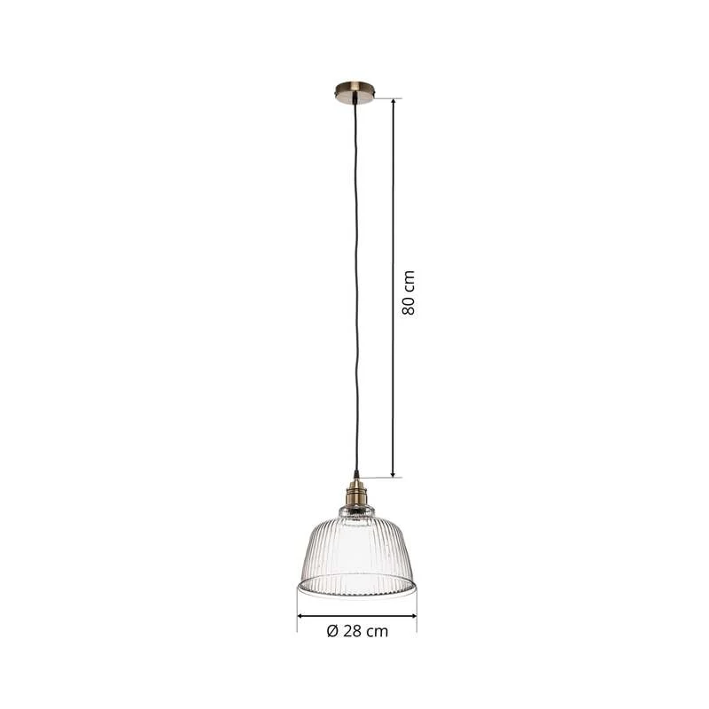 B-Ware Euluna Hängeleuchte Leana Glas klar LED Hängelampe Lampe Leuchte SIEHE TEXT/FOTO