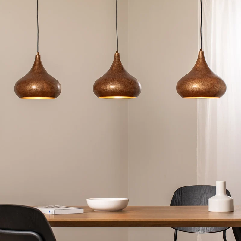 B-Ware Hängeleuchte Muba Pendelleuchte Metall altmessing Lampe 140 cm E27 LED 3-flam842