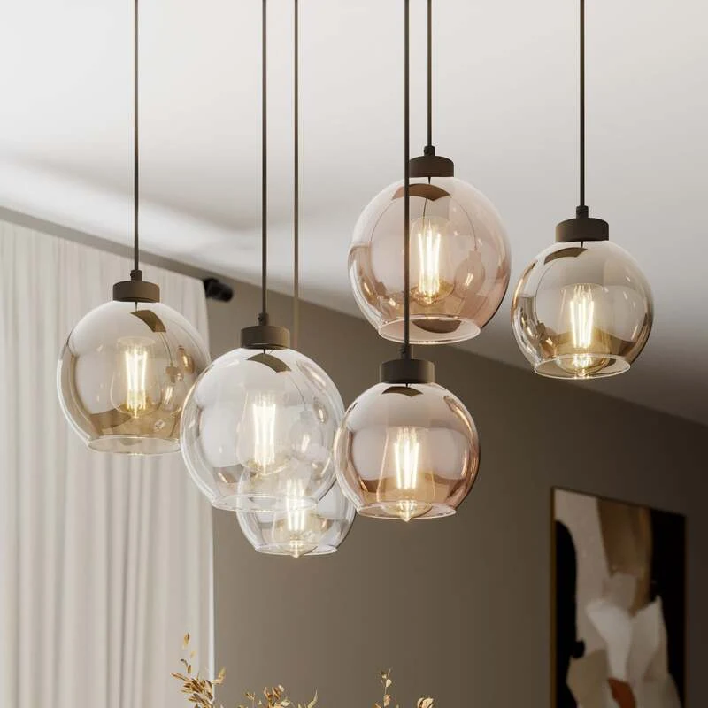 B-Ware TK Lighting CUBUS Hängeleuchte Pendelleuchte 6-flg E27 LED 74cm SIEHE TEXT/FOTO
