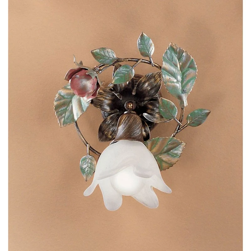 Rosaio Wand- & Deckenleuchte Gold-Silber-grün Ø 20cm