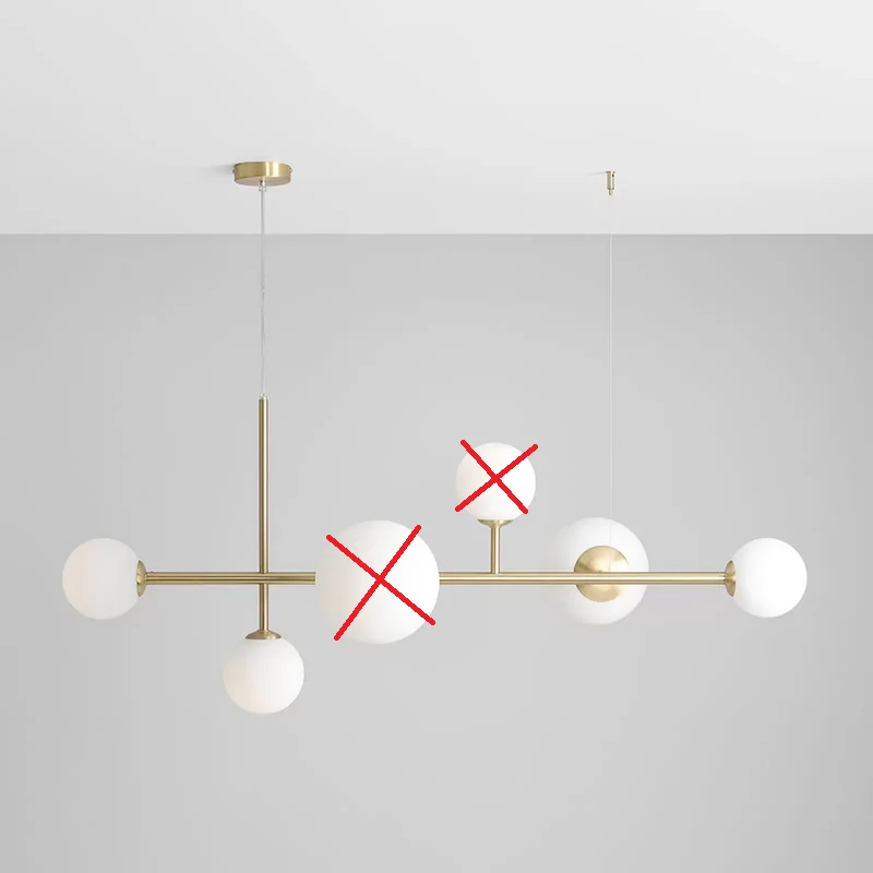 B-Ware Hängeleuchte Joel Hängelampe Deckenlampe Deckenlicht 6-flammig SIEHE TEXT/FOTO